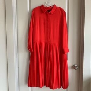 Banana Republic Vibrant Red Button-Up Shirt